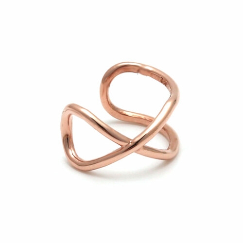 비앤비골드 14k 엑스라인 이어커프 귀걸이 NPE21690_이미지