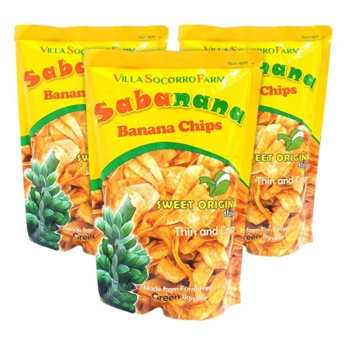 VILLA SOCORRO AGRI-ECO 사바나나 바나나칩 100g (3개)_이미지