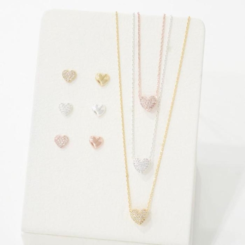 브이와이 여자 심플 실버 주얼리 세트_A31100