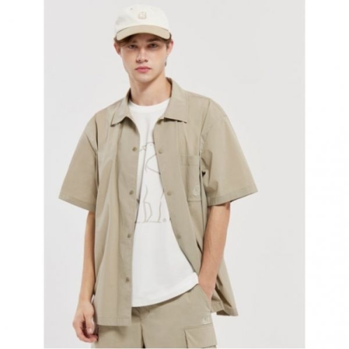 노르디스크 NORDISK 휘게쿨 반팔 셔츠 M_Light Khaki OMM25405K6 173707