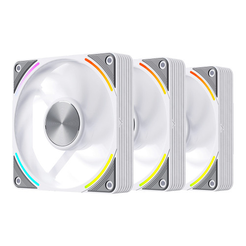 Segotep EX120 ARGB PWM FULL LCP (3팩, 화이트)