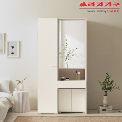라자가구 비바 폴리 키큰 화장대 옷장세트 1000_이미지