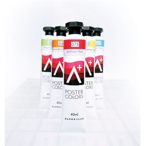 알파 에이플러스 포스터칼라 40ml 낱색/48색/입시미술