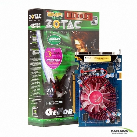 ZOTAC 지포스 8600GT AMP Edition HDMI 256MB 블러디_이미지