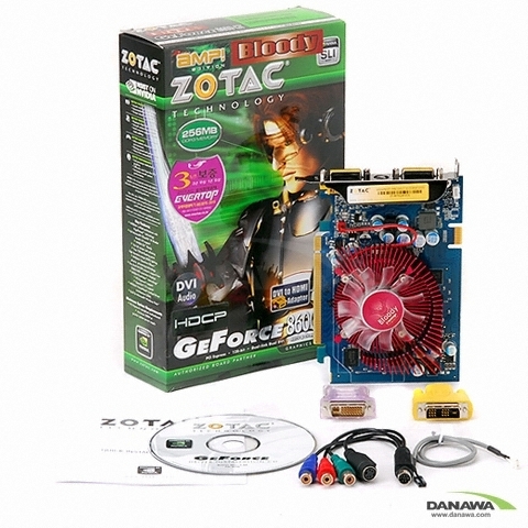 ZOTAC 지포스 8600GT AMP Edition HDMI 256MB 블러디_이미지