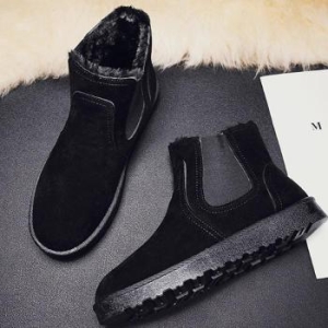 라일리 Rly 남성 스웨이드 첼시부츠 털신발 앵클 밴드 따듯한 41323548