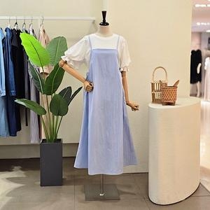 포커스 스트링 뷔스티에 원피스 FM5C3OP70091