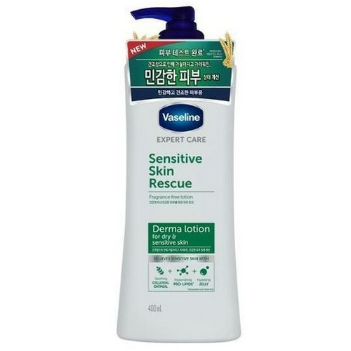 바세린 더마 로션 센스티브 스킨 레스큐 400ml (3개)_이미지