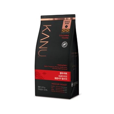 싱글오리진 콜롬비아 톨리마 홀빈 원두 200g