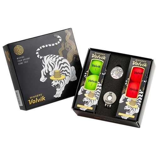 볼빅  비비드 임인년 호랑이 에디션 (컬러공, 6개+볼마커)