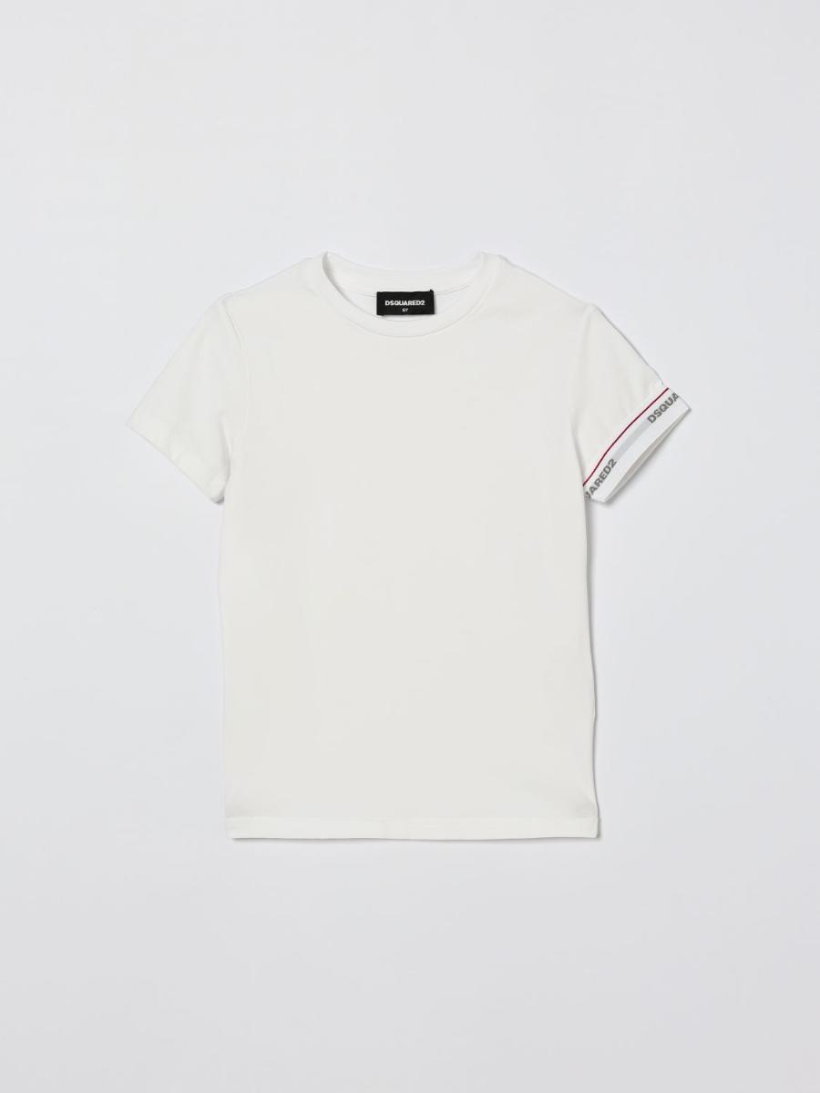 디스퀘어드2 Little Boys T shirt DQ2480D008J White DQ100 포함_이미지