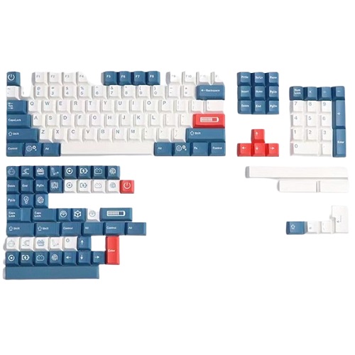 SPM Soulcat 고함량 PBT 염료승화 영문 키캡 158키 인디고 로봇