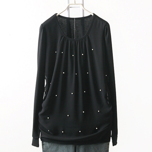 나야홍 아이우먼 진주별블라우스 MNw072M601 빅사이즈