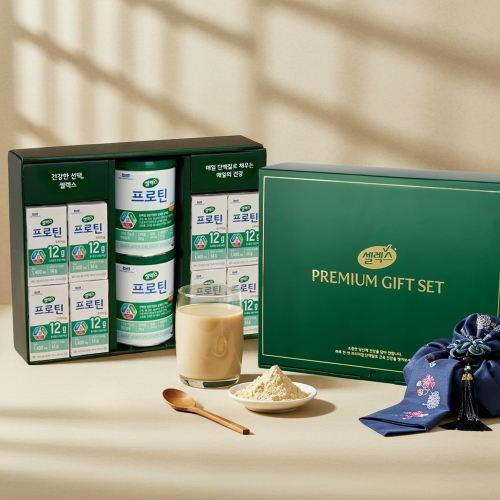 셀렉스 프로틴 선물세트 2호(고소한맛 2캔+프로틴오리지널8팩)