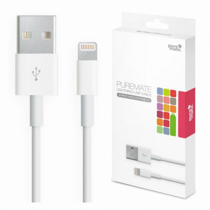 AGF 퓨어메이트 애플8핀 USB 케이블_이미지