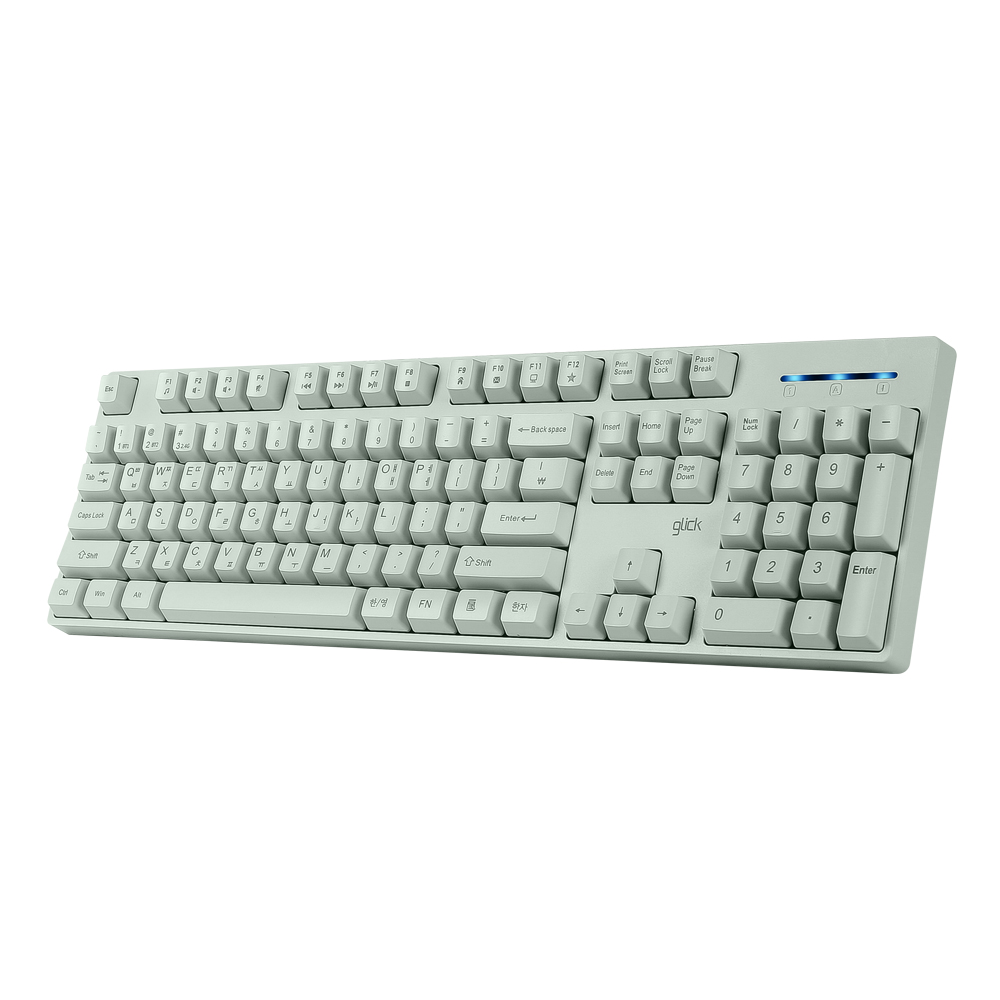 지클릭커 OFFICEPRO WK60 스탠다드 M 무선 (그린)_이미지