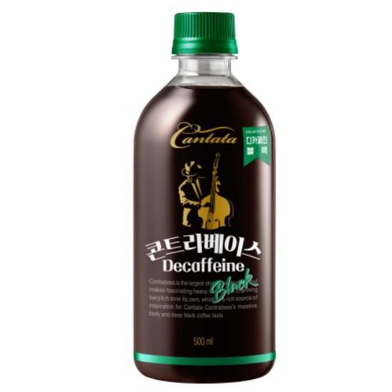 롯데칠성음료 칸타타 콘트라베이스 콜드브루 블랙 500ml (48개)
