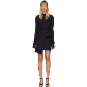  오프화이트 Black Mariacarla Wrap Dress