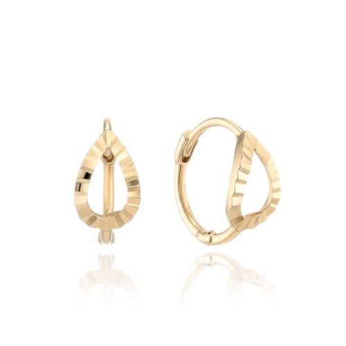 GB 커팅 물방울 10K GOLD 원터치 귀걸이 LOTP3001T