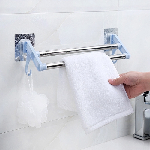 엘홈 매직접착 욕실 2단 수건걸이