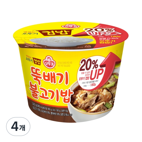 오뚜기 컵밥 뚝배기 불고기밥 320g (4개)_이미지
