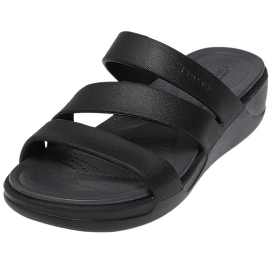 크록스 보카 스트래피 웨지 207434-001