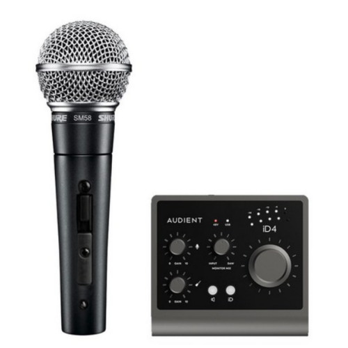 Audient iD4 MK2 (+ 마이크, 슈어 SM58 SK)