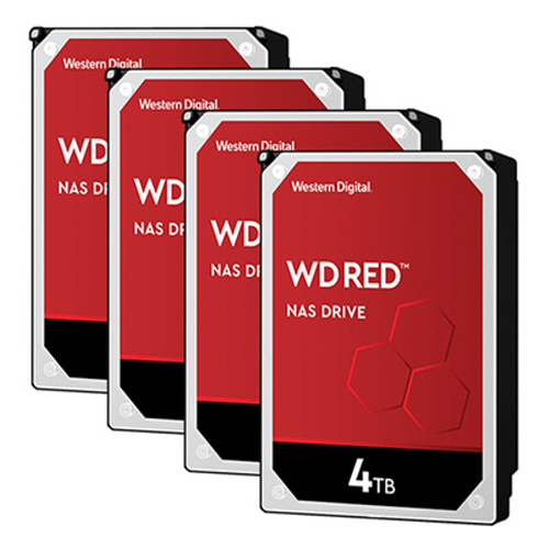 Western Digital WD RED 패키지 5400/256M WD40EFAX (4x4TB)_이미지