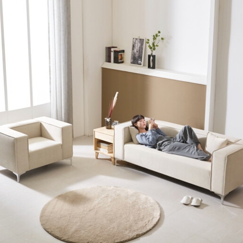 동서가구 네오 와이드 아바로 스웨이드 패브릭 소파 1+3인용