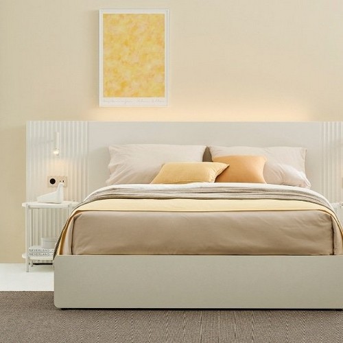 포에트 민자형 호텔 침대 Q/K+450패널+원형협탁