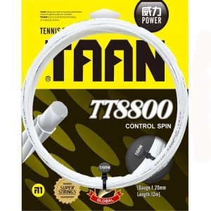 TAAN 부드러운 열 트위스트가 있는 테니스 라켓 스트링 TT8800 POLY 컨트롤 스핀 7 엔젤 12m 1Pc