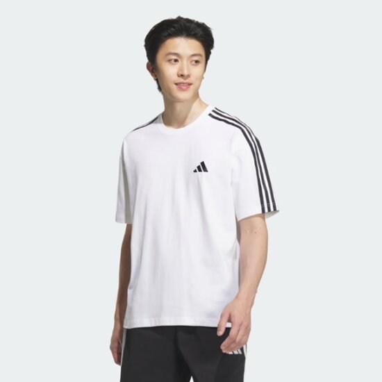 아디다스 에센셜+ 루즈핏 3S 반팔티 JW6947