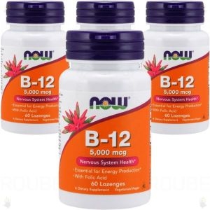 나우푸드 메틸 B-12 5000mcg 로렌지 사탕 60정 (6개)_이미지