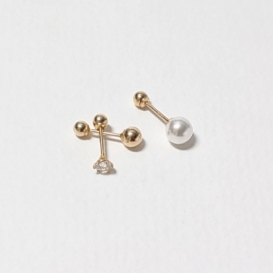 에버링 3days 14K 금 피어싱 진큐볼 믹스 3개 다 드림_3HGP3Q4N5P