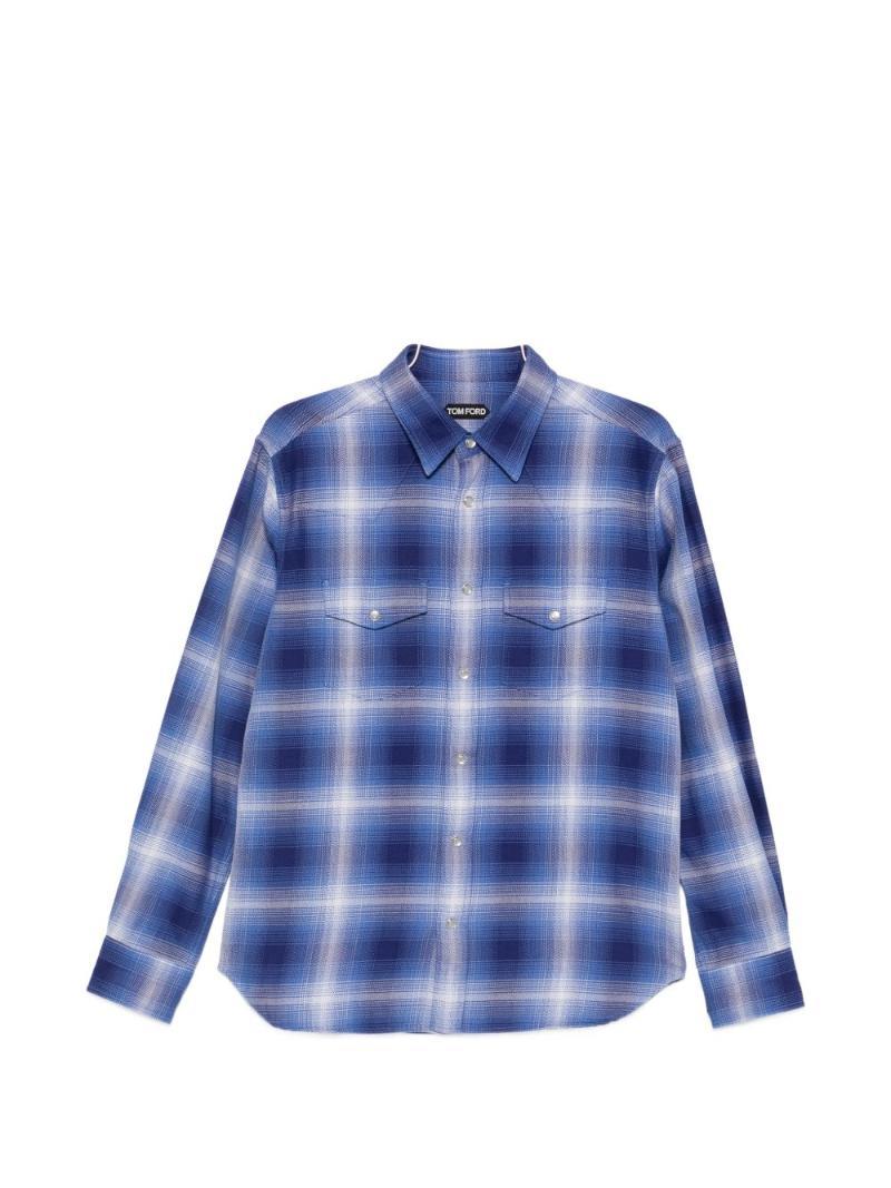 톰포드 COTTON CHECKED SHIRT HDS001FMC305UUC 18JP3 T
