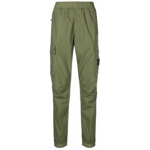 스톤아일랜드 와펜 밴딩 카고 팬츠 761531303 (V0058, 그린)_이미지