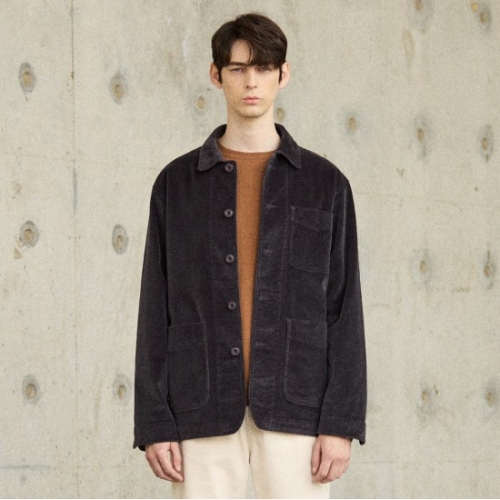 젠틀맨즈컨셉 그레이 코듀로이 워싱 캐주얼 자켓-0JATC11GSG_이미지
