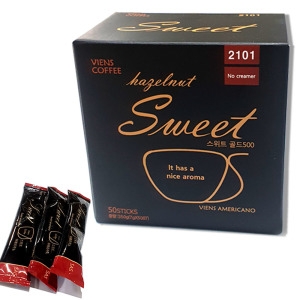 비엔스 블랙커피 스위트 아메리카노 믹스 50개입 2101 헤이즐넛 스위트 아메리카노