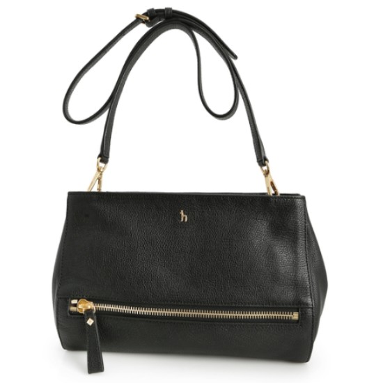 LF 헤지스ACC 블랙 퍼피로고 지퍼장식 크로스백 HI2H6E302BK