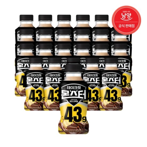 남양유업 테이크핏 몬스터 초코바나나 350ml (24개)_이미지