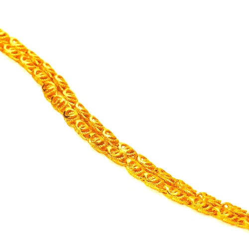 골드바닷컴 순금체인팔찌 GCNdh6366 26.25g+18K장식