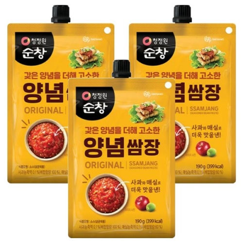 청정원 순창 양념 쌈장 190g (15개)_이미지
