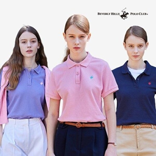 비버리힐즈폴로클럽 여성 코튼 PK 반팔티셔츠 3종