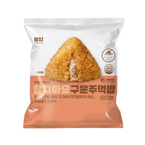 엄지식품 참치마요 구운 주먹밥 100g (1개)_이미지