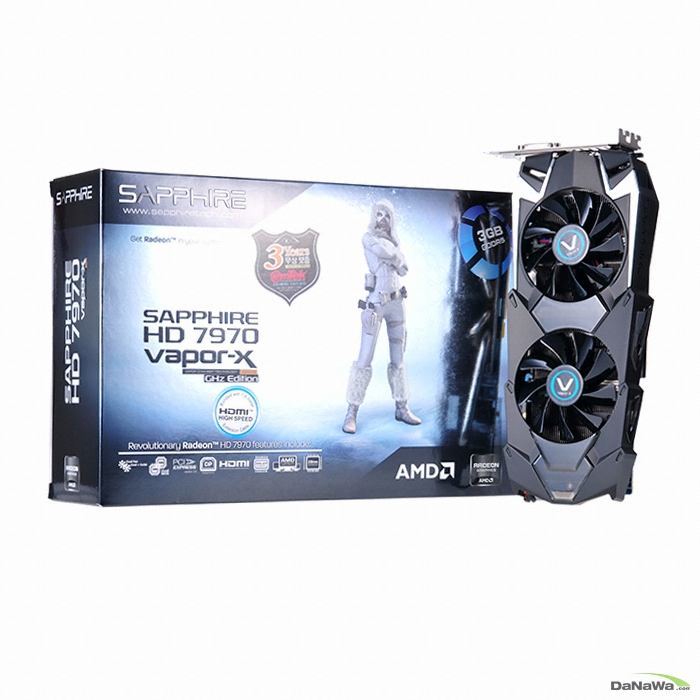 SAPPHIRE 라데온 HD 7970 GHz Edition Vapor-X D5 3GB_이미지
