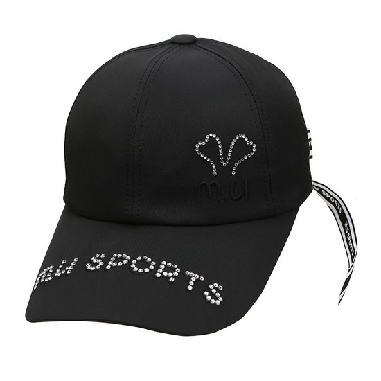 엠유스포츠 핫픽 포인트 육각볼캡 블랙 MU22533H204