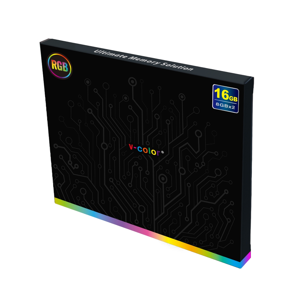 V-Color DDR4-4266 CL19 PRISM PRO RGB 골든아미스 패키지 (32GB(16Gx2))_이미지