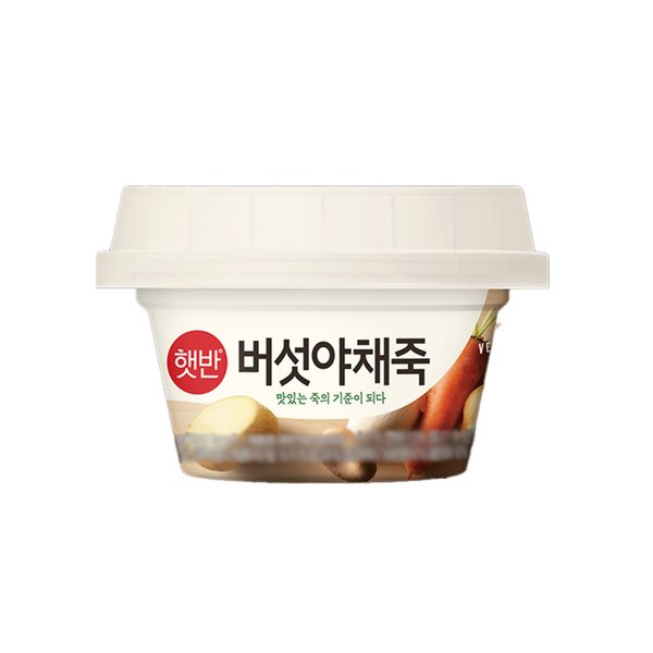 CJ제일제당 햇반 버섯야채죽 268g (3개)_이미지