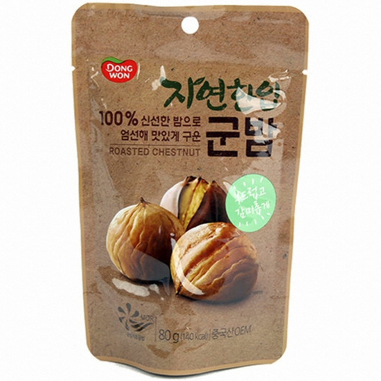 동원F&B 자연한입 군밤 80g (1개)_이미지