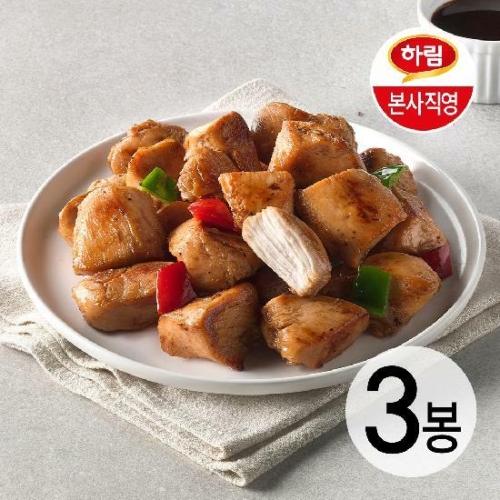 하림 동물복지 IFF 한입쏙 닭가슴살 스위트바비큐 500g (3개)_이미지